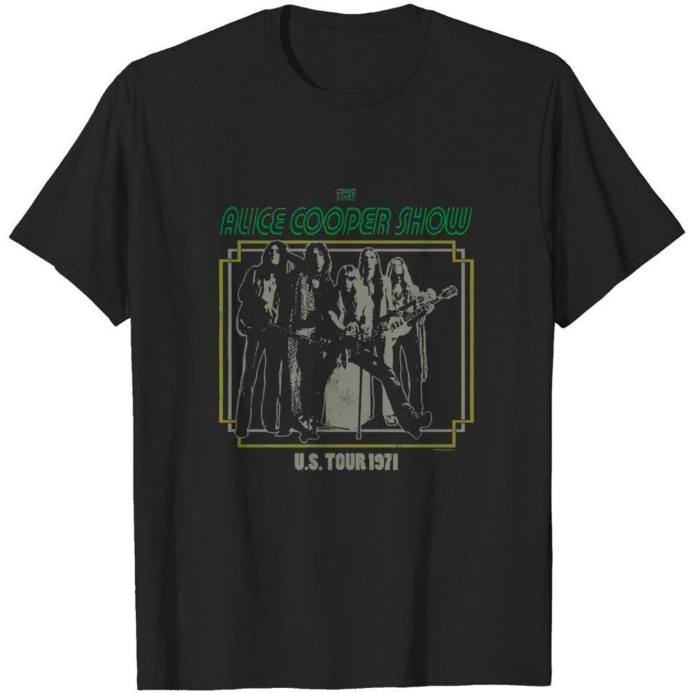 Alice Cooper 1971 Tour Rock Legend Fan Graphic T-Shirt